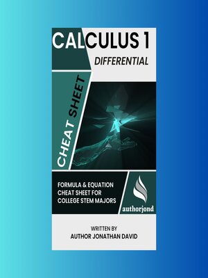 cover image of Calculus 1—Differential Cheat Sheet